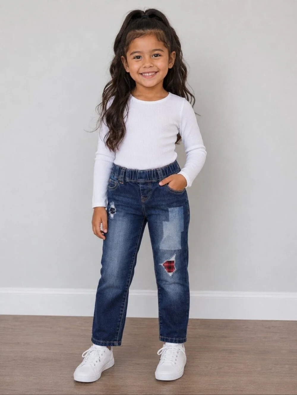 BABY GAP 1969  Distressed Patch Legging Jean